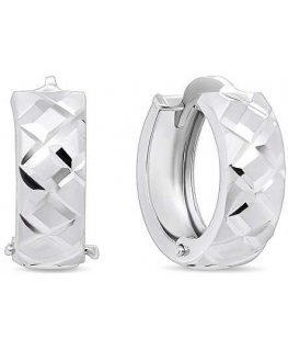 Brilio Silver Brilio Silver Stylish round silver earrings EA155W