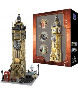 Pantasy Steampunk Clock Tower Big Ben statybiniai blokai 2424 vnt
