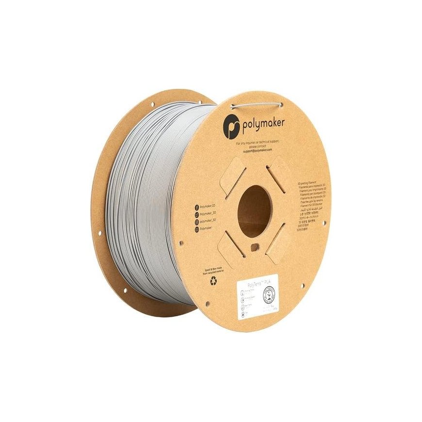Polymaker PolyTerra PLA - 3kg - 1.75mm - Fossil Grey