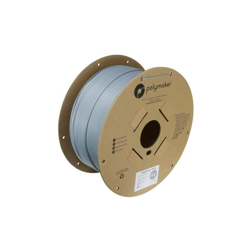 Polymaker PolyTerra PLA - 3kg - 1.75mm - Fossil Pilkas – 2