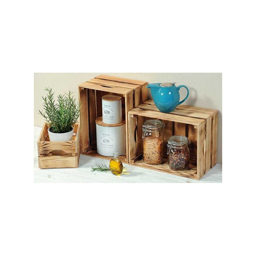 Wooden storage box, pine, 30 x 20 cm, Kesper – 2