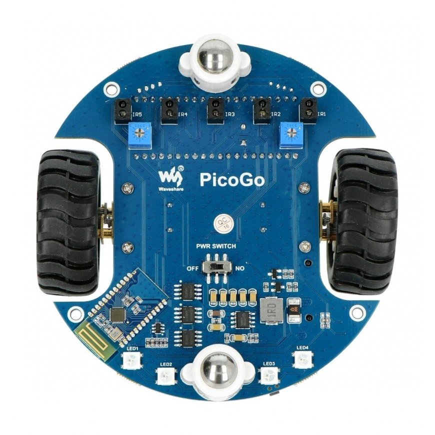 PicoGo-mobiilirobotti - Etäohjattava robotti Raspberry Pi Picolle - Waveshare 20396 – 5