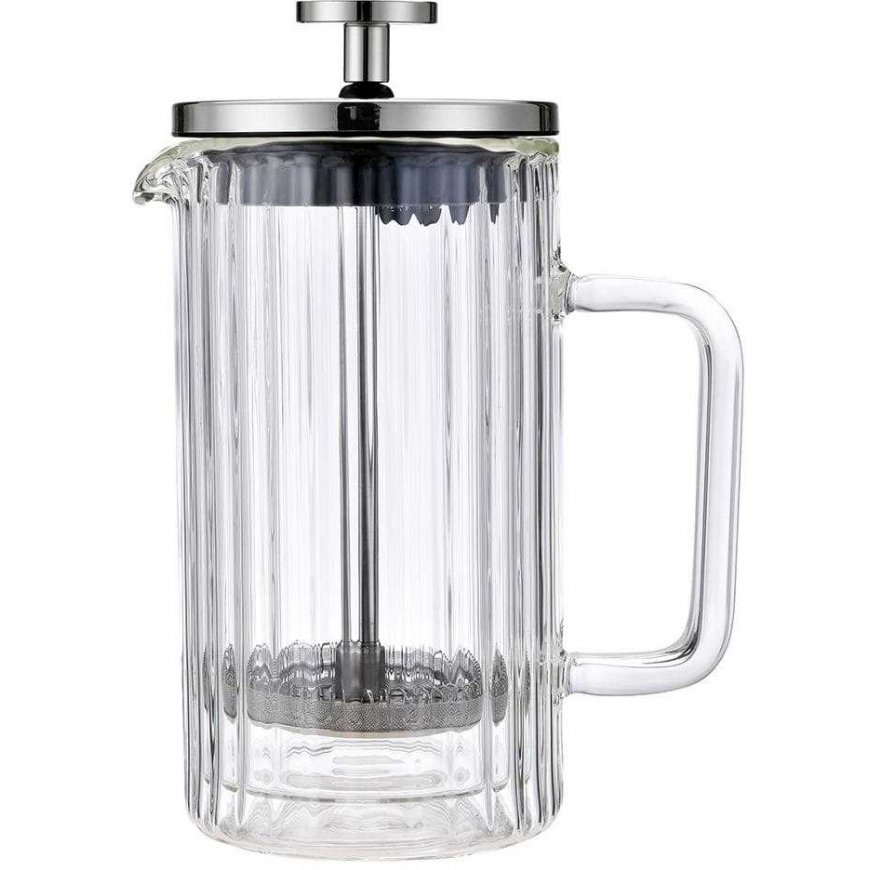 ZAPARZACZ DO KAWY HERBATY SZKLANY 350ML FRENCH PRESS KLAUSBERG KB-7756 Silver – 2