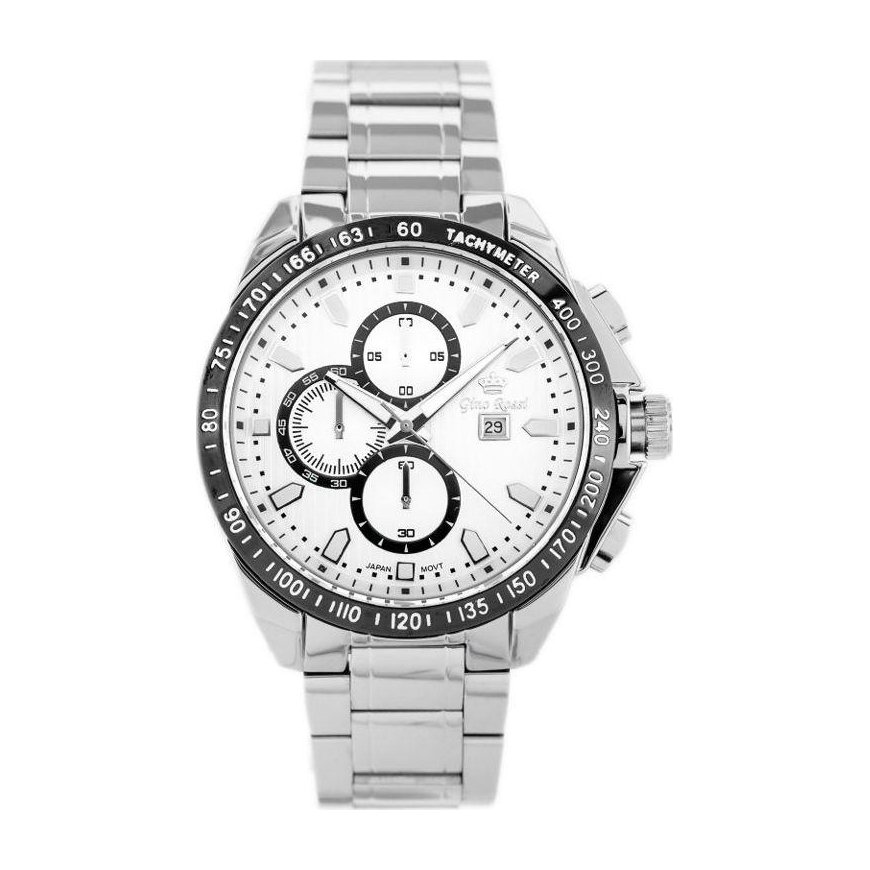MEN'S WATCH G. ROSSI - BLUES (zg094h) - Silver + box