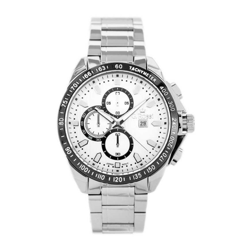 MEN'S WATCH G. ROSSI - BLUES (zg094h) - Silver + box – 2