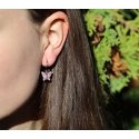 Agato Silver Girls Earrings 2 in 1 Butterfly AGT-ED011KP Agato Silver Girls Earrings 2 in 1 Butterfly AGT-ED011KP