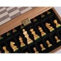 Manopoulos Staunton Walnut Wooden Chess Set with 27cm Inlaid Board Manopoulos Staunton Walnut Wooden Chess Set with 27cm Inlaid Board