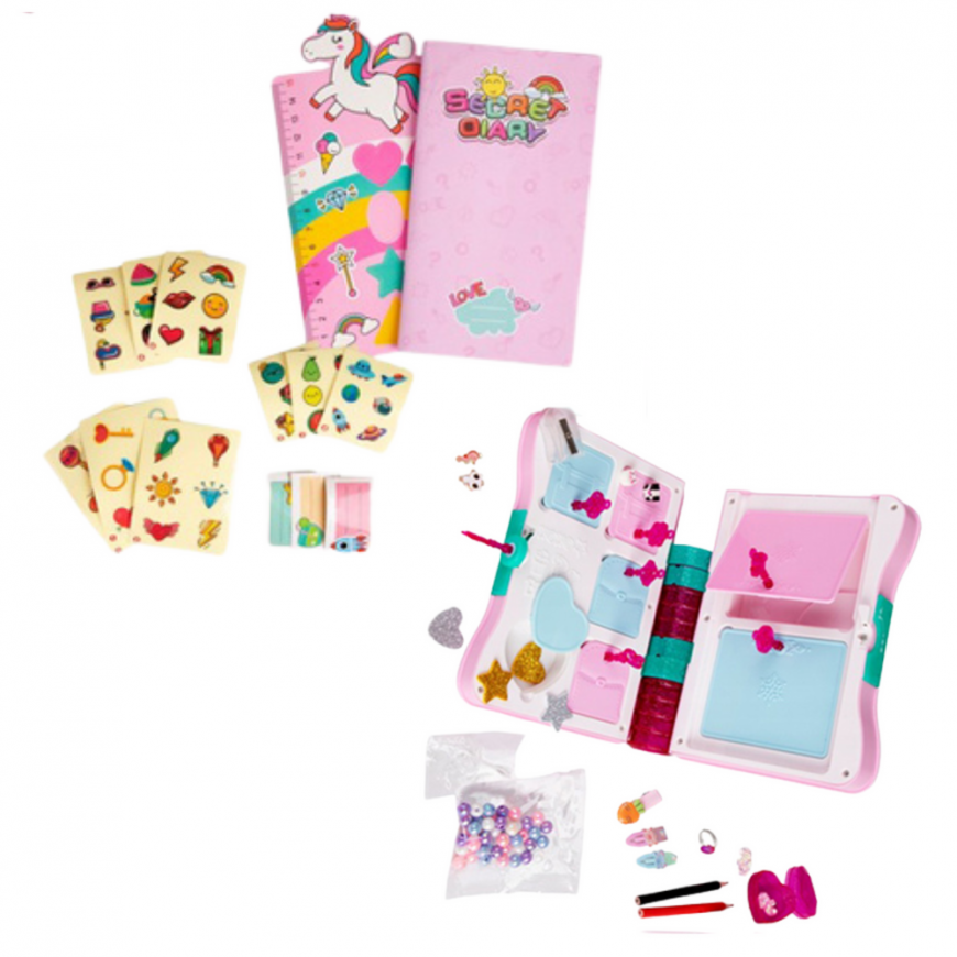 Lean Toys Slaptas dienoraštis Pakabinamas bloknotas Užrašų spintelės Raktų priedai Rožinis – 4