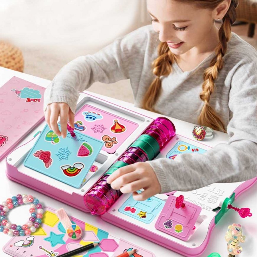 Lean Toys Secret Diary Hanging Notepad Notepad Lockers Key Accessories Pink – 5