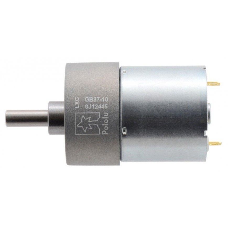37Dx50L variklis su 10: 1 greičių dėže 24V 1000RPM - Pololu 4689 – 2