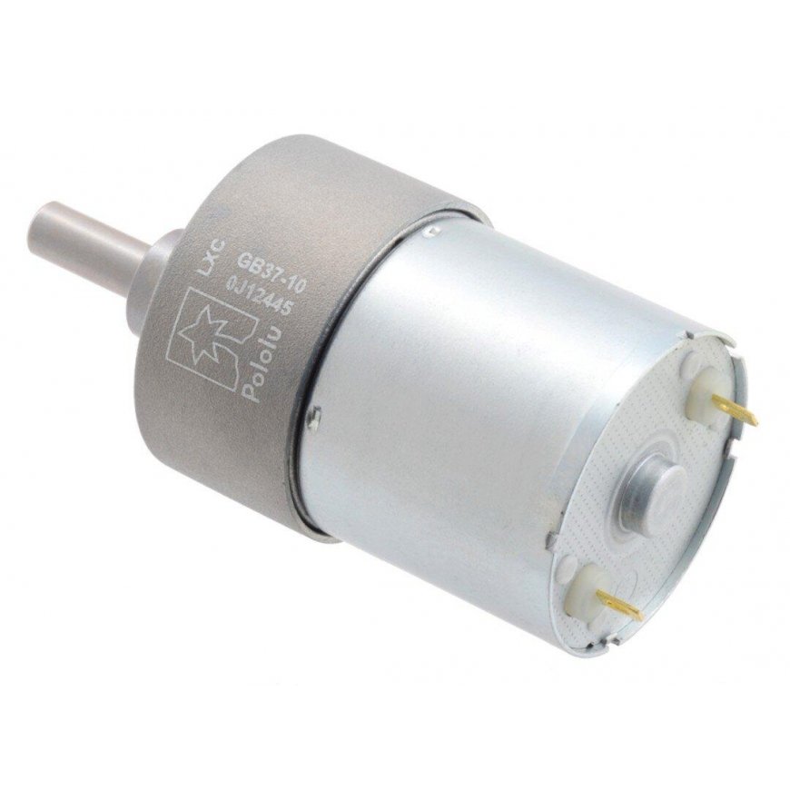 37Dx50L motor with 10:1 gearbox 24V 1000RPM - Pololu 4689 – 3