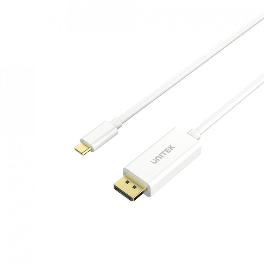 UNITEK V400A USB-kaabel 1,8 m USB C DisplayPort Valge