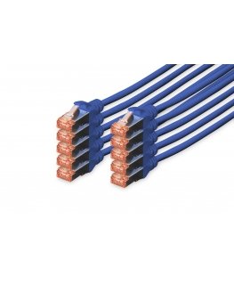 Digitus CAT 6 S/FTP patch cord, 10 units