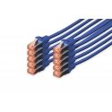 Digitus DK-1644-0025-B-10 сетевой кабель Синий 0,25 m Cat6 S/FTP (S-STP)