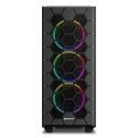 Sharkoon RGB HEX Desktops Melns Sharkoon RGB HEX Desktops Melns