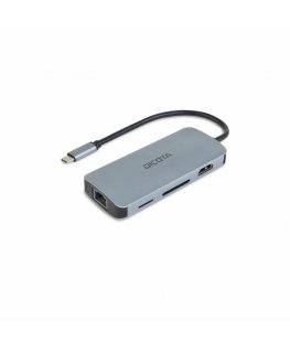 DICOTA D32062 interfeisa centrmezgls USB Veids-C Sudrabs