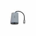 DICOTA D32062 хаб-разветвитель USB Type-C Серебристый