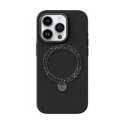 Case Guess IML Metal Glitter Flowers Triangle MagSafe for iP Case Guess IML Metal Glitter Flowers Triangle MagSafe for iP