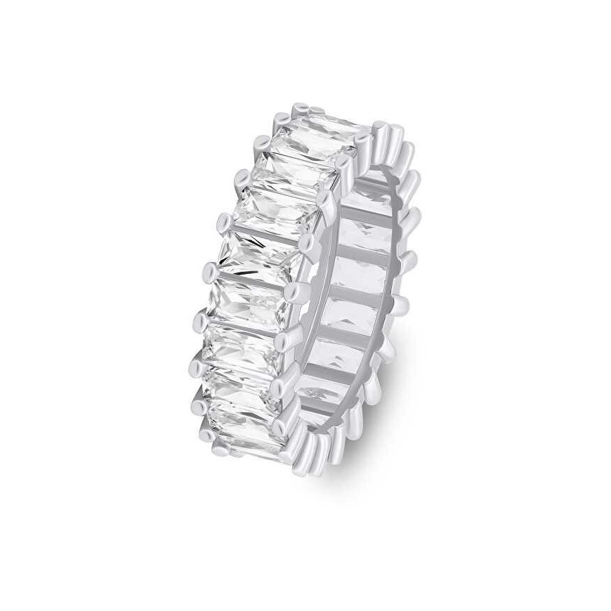 Brilio Silver Brilio Silver Sparkling silver ring with clear zircons RI087W