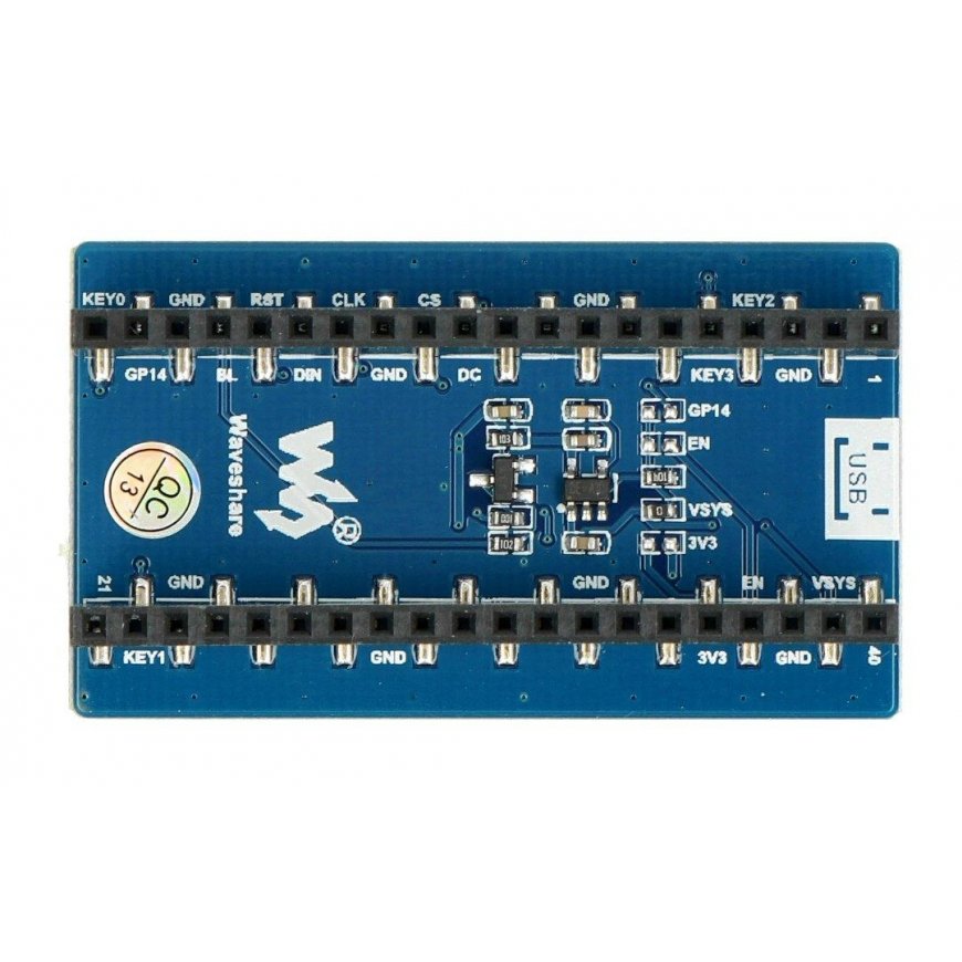 TFT LCD ekranas 1.44" 128x128px, SPI, 65K RGB, skirtas Raspberry Pi Pico, Waveshare 19576 – 2
