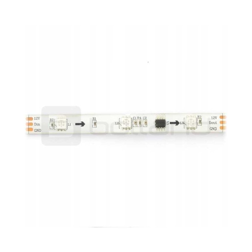 Oem RGB LED strip WS2811 - 30 LED/m 12V - 5m – 4