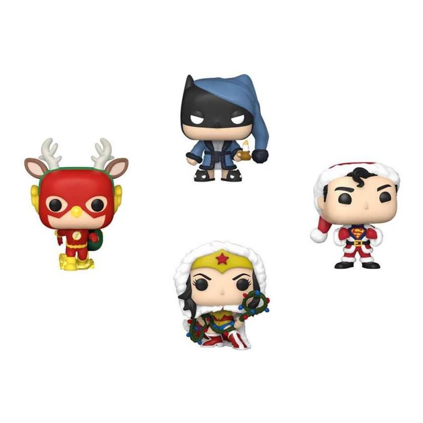 Funko Pocket POP pack 4 figures DC Comics Tree Holiday Exclusive – 2