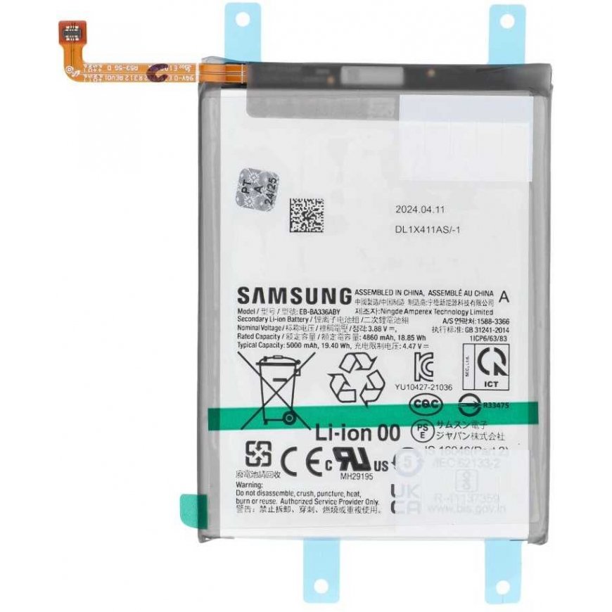 „ServicePack Baterija EB-BA336ABY“, skirta „SAMSUNG A53 5G A536B GH82-28027A“ – 2