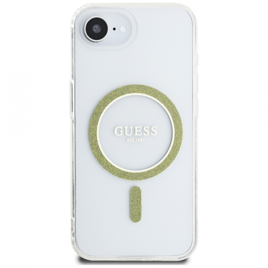 Guess IML Glitter Circle MagSafe iPhone 16e -suojakuori - Kirkas – 4