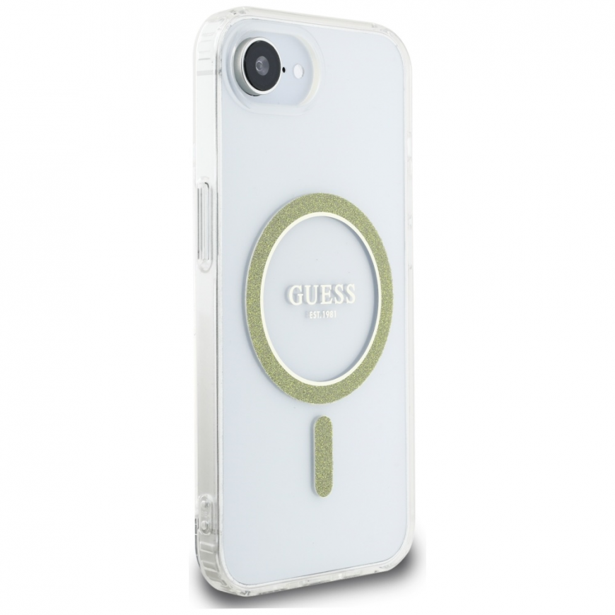 Guess IML Glitter Circle MagSafe iPhone 16e -suojakuori - Kirkas – 5