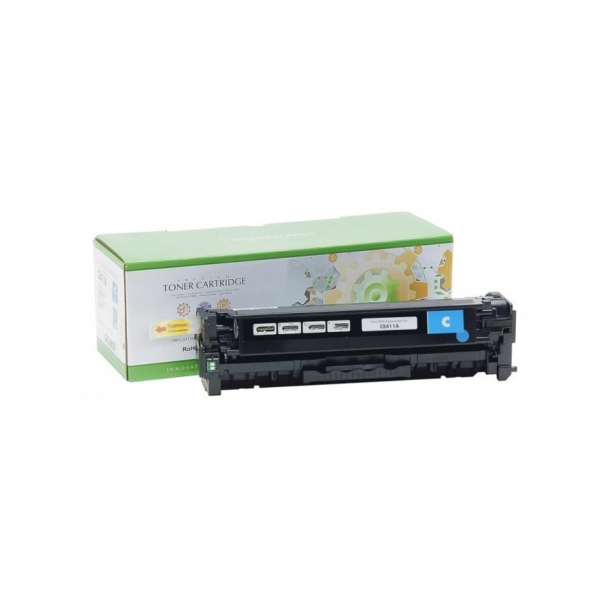 Non-original Static Control HP 305A (CE411A), blue cartridge – 2