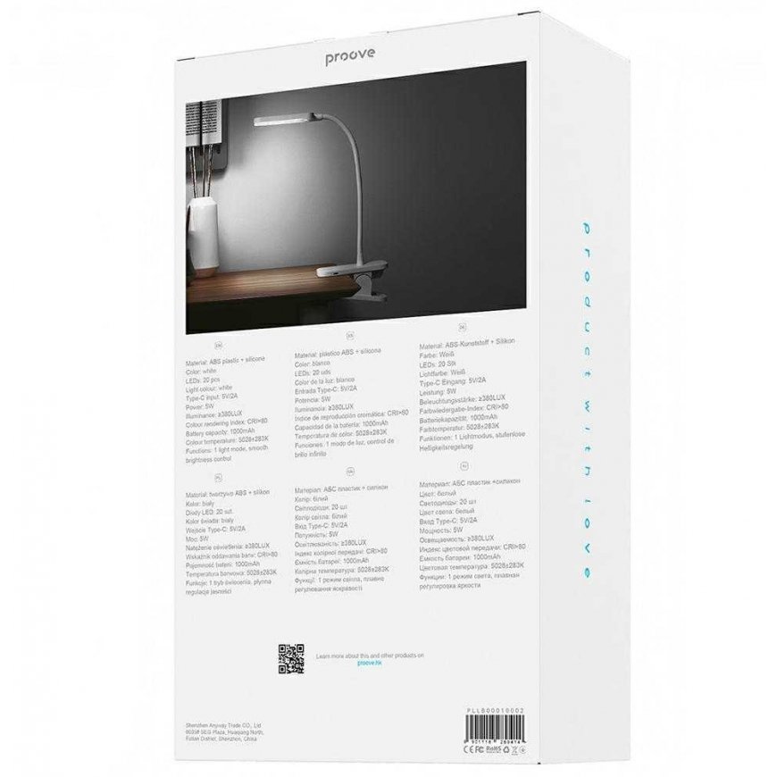 Proove table lampLight Bite LED 1200mAh 5W white – 4