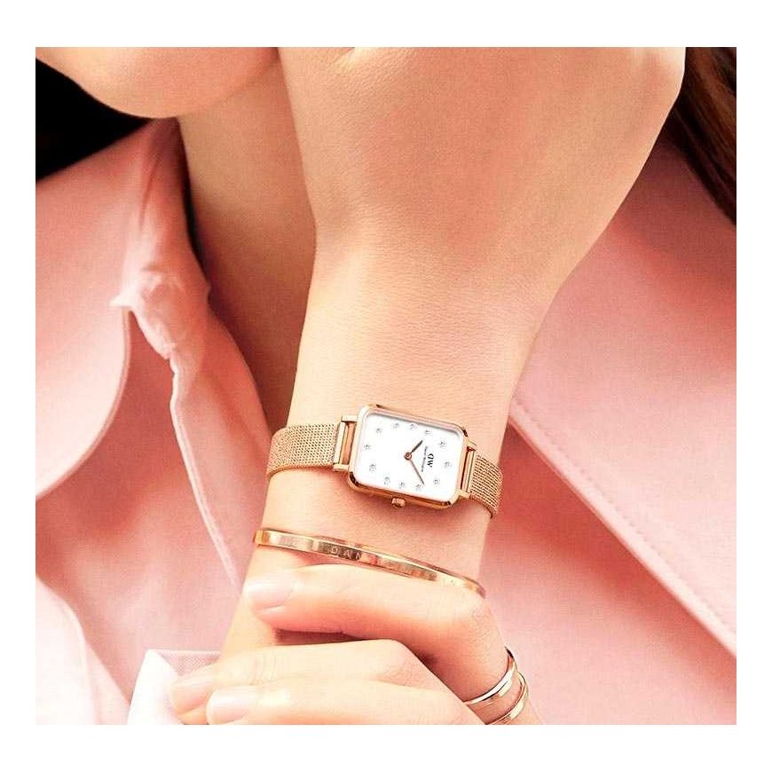Women's watch DANIEL WELLINGTON Quadro Lumine Pressed Piano 20mm DW00100578 + BOX (zw519b) – 3