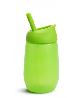 Munchkin Simple Clean drinking bottle with straw, 296ml, green
