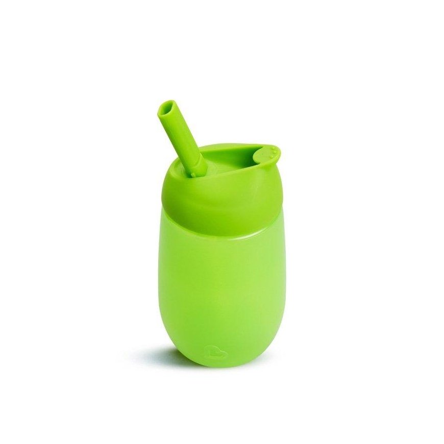 Munchkin Simple Clean drinking bottle with straw, 296ml, green – 2