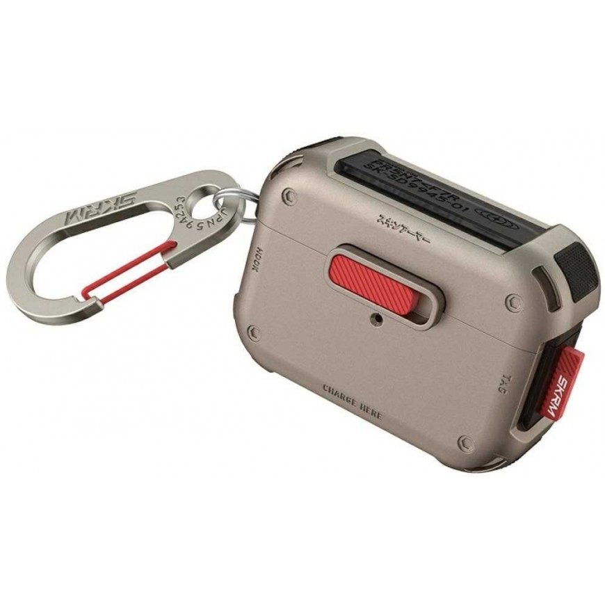 Skinarma Mecha case for AirPods Pro 2 champagne – 2