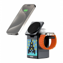 Newell induOne MagPlay MagSafe Charger With Speaker and Screen for 3 Mobile Devices