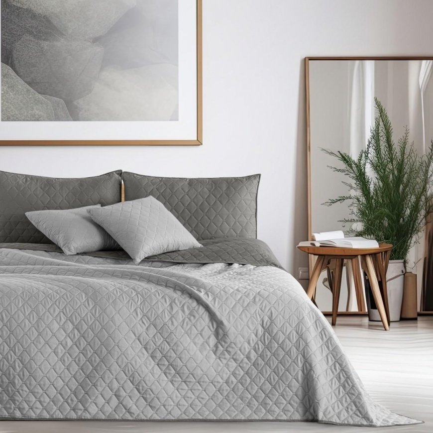 DecoKing Bedspread STEEL+SIL 240x260 – 5