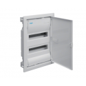 Hager Polo VU24AT Volta Modular flush-mounted switchgear 2x12 2R/24M Class II IP30 QC ... Hager Polo VU24AT Volta Modular flush-mounted switchgear 2x12 2R/24M Class II IP30 QC ...