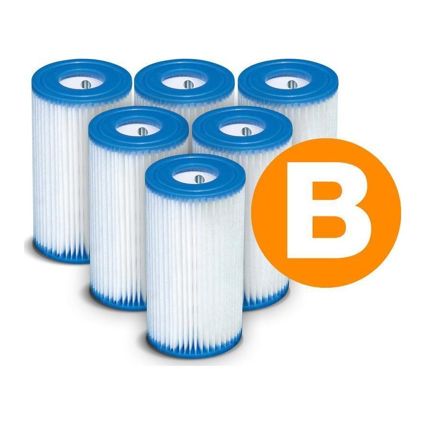 6 x pumpun suodatinsetti, tyyppi B INTEX 29005 – 2