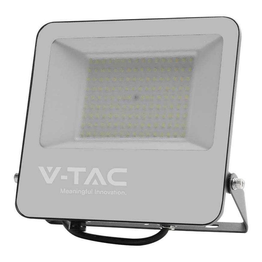V-tac 100W LED floodlight, black housing, 6500K – 4