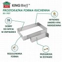 King Hoff ADJUSTABLE TORTATA FORM 34-52 X 27-18.5 X 5cm TORTATA FORM PASTRY MOLDS KINGHOFF KH-1907 King Hoff ADJUSTABLE TORTATA FORM 34-52 X 27-18.5 X 5cm TORTATA FORM PASTRY MOLDS KINGHOFF KH-1907