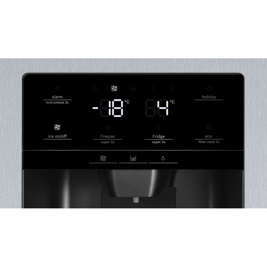 Bosch Serie 6 KAG93AIEP side by side ledusskapis Brīvi novietots 560 L E Nerūsējošs tērauds – 3
