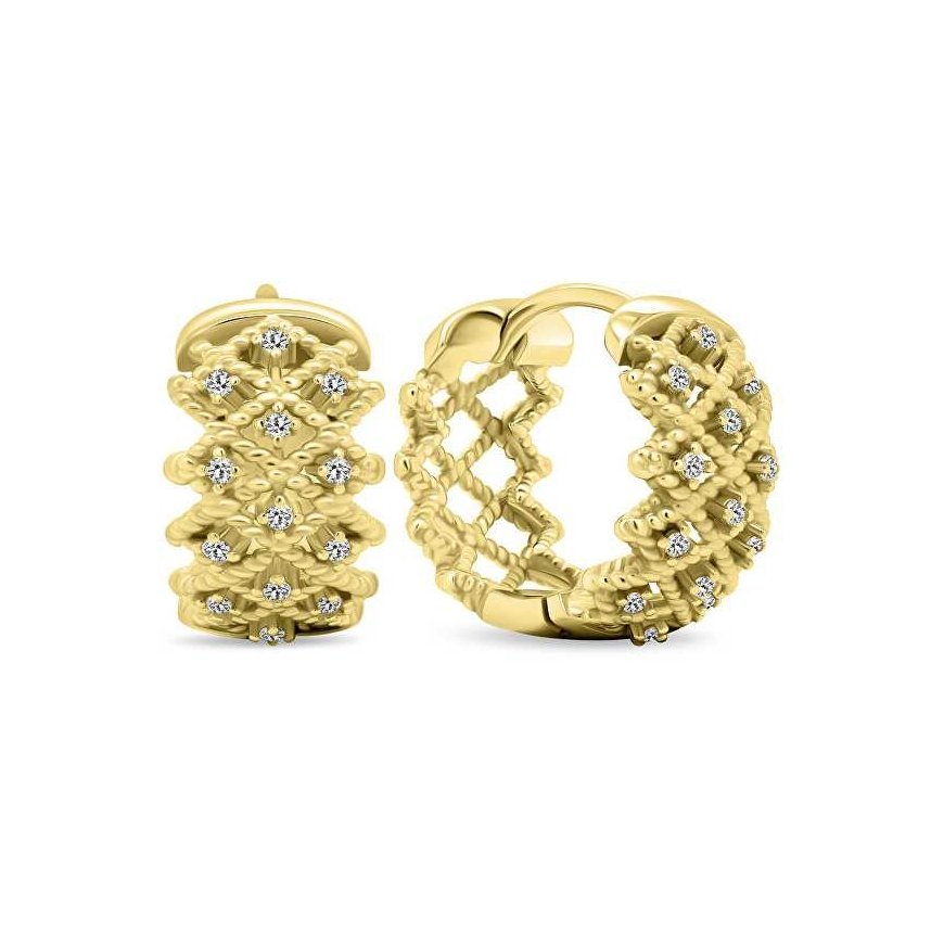 Brilio Silver Brilio Silver Original gold-plated rings with zircons EA479Y