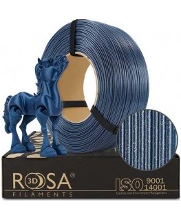 3D-muovi PLA kiiltävän sininen (Galaxy Navy Blue) 1,75 mm 1 kg täyttöpakkaus Rosa3D