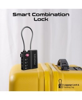 Promate TagLock TSA Luggage Lock with Smart Precision Tracking Tag + Apple Find My