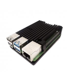 justPi case Raspberry Pi 4B - aluminum - black - LT-4B03