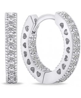 Brilio Silver Brilio Silver Charming silver hoop earrings EA724W