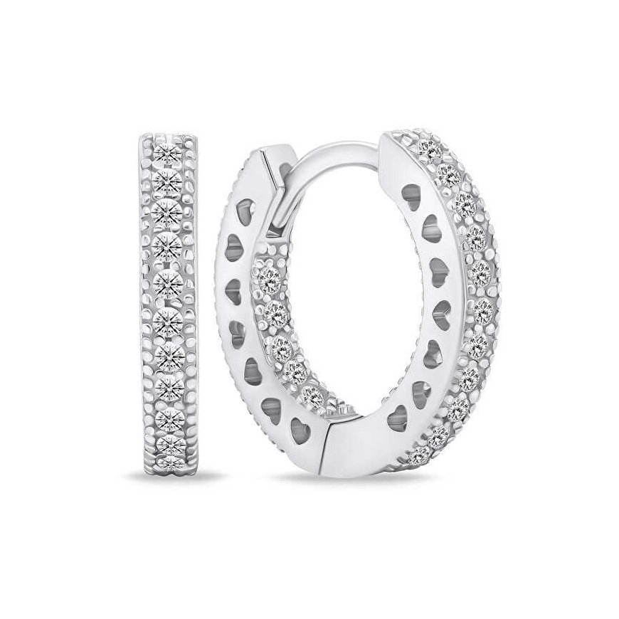 Brilio Silver Brilio Silver Charming silver hoop earrings EA724W