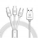 iKaku KSC-078 3in1 USB-A to Type-C / Lightning / Micro USB 1m White iKaku KSC-078 3in1 USB-A to Type-C / Lightning / Micro USB 1m White