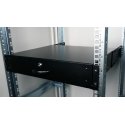 Equip Lockable Drawer 19', 2U, RAL9005 Black Equip Lockable Drawer 19', 2U, RAL9005 Black